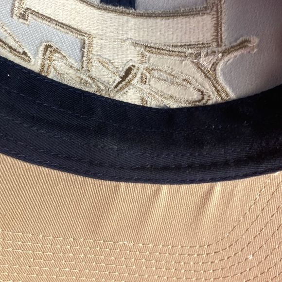 Mens Vintage Texas Motor Speedway SnapBack Blue & Tan - Picture 6 of 9